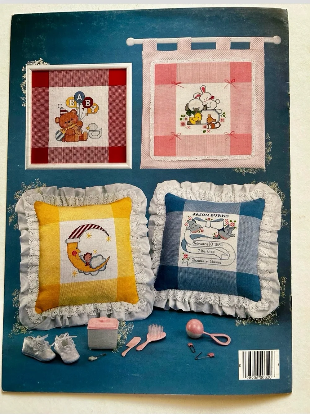 Hopscotch for Baby Cross Stitch Pattern – Leisure Arts Leaflet 320 (1984)